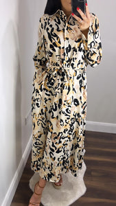 Leopard print Shirt Dress