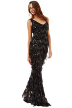 Load image into Gallery viewer, Black Sequin Dress - Isabella Paige’s Boutique 