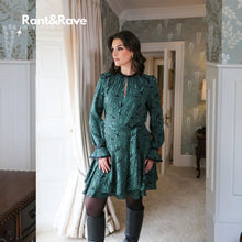 Load image into Gallery viewer, Rant &amp; Rave Zara Swing Dress Green - Isabella Paige’s Boutique 