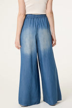 Load image into Gallery viewer, WASHED DENIM WIDE LEG TROUSERS - Isabella Paige’s Boutique 