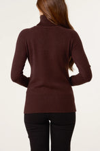 Load image into Gallery viewer, ROLL NECK BUTTON CUFF JUMPER