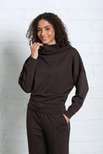Load image into Gallery viewer, Relax &amp; Renew Sable Cowl Neck Chocolate Brown