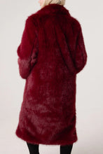 Load image into Gallery viewer, FAUX FUR LONG COAT
