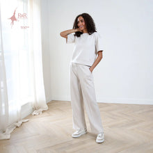Load image into Gallery viewer, Relax &amp; Renew Alexandra Short Sleeve Sweater Stone - Isabella Paige’s Boutique 