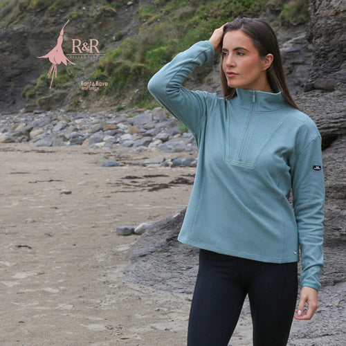Relax & Renew Tessa Half Zip Sage