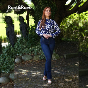Rant and Rave Maeve Bootcut Jean Dark Blue