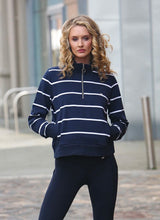 Load image into Gallery viewer, Relax &amp; Renew Molly Half Zip Navy
