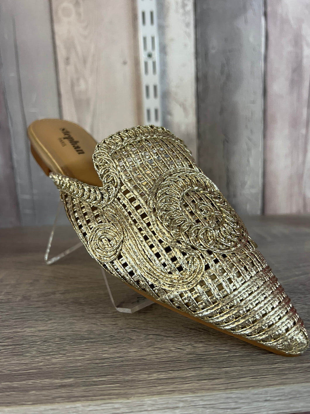 Gold shoes