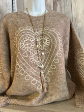 Load image into Gallery viewer, Soft knit embroidered jumper