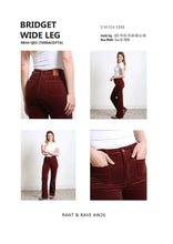 Load image into Gallery viewer, Rant &amp; Rave Bridget Cord Wide Leg Terracotta - Isabella Paige’s Boutique 