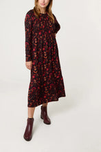 Load image into Gallery viewer, AUTUMNAL SHIRRED BUST CUT &amp; SEW DRESS