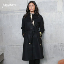 Load image into Gallery viewer, Rant &amp; Rave Amanda Coat Black - Isabella Paige’s Boutique 