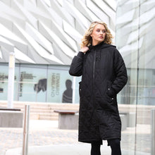 Load image into Gallery viewer, Relax &amp; Renew Casey Longline Coat Black