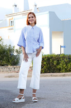 Load image into Gallery viewer, Rant &amp; Rave Enid Crop Wide Leg Jean Soft White - Isabella Paige’s Boutique 