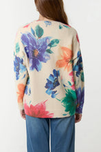 Load image into Gallery viewer, PASTEL FLORAL PRINT KNIT CARDIGAN