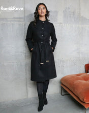 Load image into Gallery viewer, Rant &amp; Rave Amanda Coat Black - Isabella Paige’s Boutique 