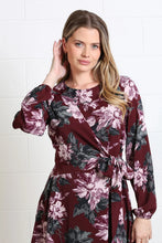 Load image into Gallery viewer, Rant and Rave Grace Dress Burgundy Floral
