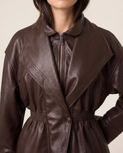 Load image into Gallery viewer, COLLARED SHIRRED WAIST JACKET