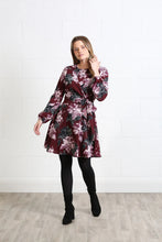 Load image into Gallery viewer, Rant and Rave Grace Dress Burgundy Floral