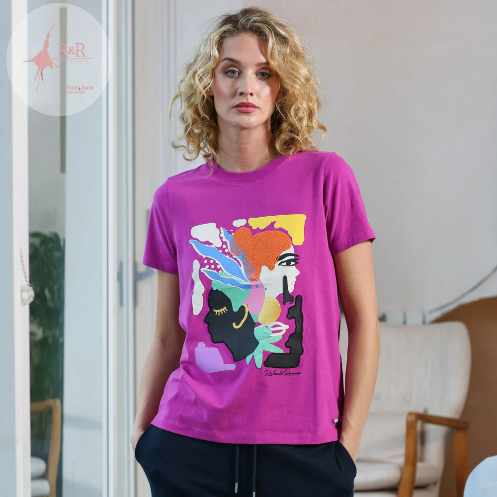 Relax & Renew Riley Tee Magenta