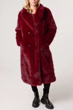 Load image into Gallery viewer, FAUX FUR LONG COAT
