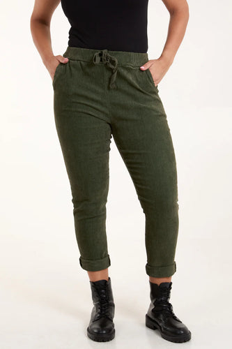 CORDUROY MAGIC DRAWSTRING TROUSERS