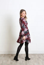 Load image into Gallery viewer, Rant and Rave Grace Dress Burgundy Floral