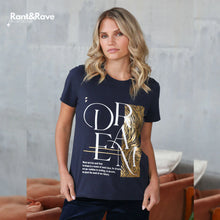Load image into Gallery viewer, Rant &amp; Rave Wanda T-Shirt Navy