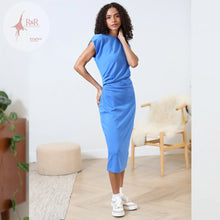Load image into Gallery viewer, Relax &amp; Renew Anya Dress Colbalt - Isabella Paige’s Boutique 