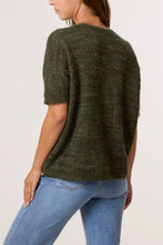 Load image into Gallery viewer, POINTELLE KNIT SHORT SLEEVE CARDIGAN