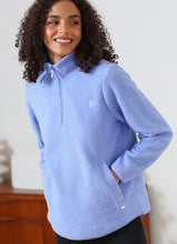 Load image into Gallery viewer, Relax &amp; Renew Angie Half Zip Blue - Isabella Paige’s Boutique 