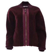 Load image into Gallery viewer, Relax &amp; Renew Heidi Borg Bomber Jacket Plum