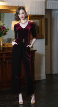 Load image into Gallery viewer, Rant &amp; Rave Farrah Jumpsuit Wine (Pre Sale - Dispatched on November 12th)