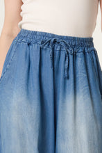Load image into Gallery viewer, WASHED DENIM WIDE LEG TROUSERS - Isabella Paige’s Boutique 