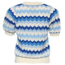 Load image into Gallery viewer, Rant and Rave Mavis Short Sleeve Jumper Blue