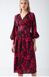 V neck dress