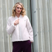 Load image into Gallery viewer, Relax &amp; Renew Heidi Borg Bomber Jacket Cream - Isabella Paige’s Boutique 