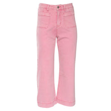 Load image into Gallery viewer, Rant &amp; Rave Laine Crop Wide Leg Jean Pink Ice - Isabella Paige’s Boutique 
