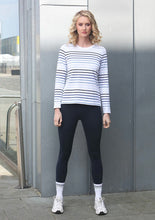 Load image into Gallery viewer, Relax &amp; Renew Kimberley Long Sleeve Tee Blue