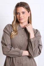 Load image into Gallery viewer, Rant and Rave Hazel Shirt Dress Biscuit