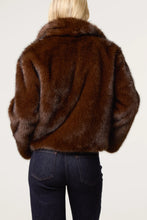Load image into Gallery viewer, LUXURIOUS FAUX FUR CROPPED COAT