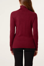 Load image into Gallery viewer, ROLL NECK BUTTON CUFF JUMPER