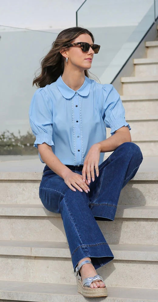 Rant & Rave Gabrielle Shirt Blue