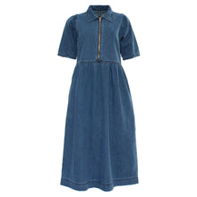 Load image into Gallery viewer, Rant and Rave Jade Denim Dress Mid Blue - Isabella Paige’s Boutique 
