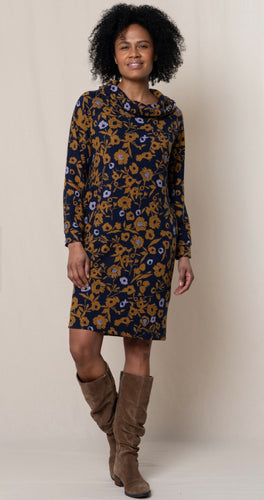 Cowl neck line dress