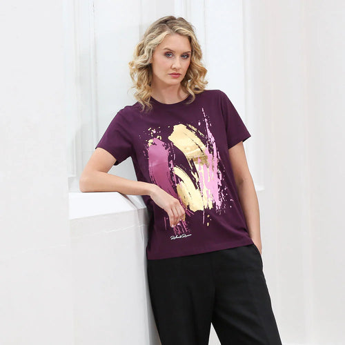 Relax & Renew Hallie Tee Plum
