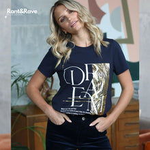 Load image into Gallery viewer, Rant &amp; Rave Wanda T-Shirt Navy