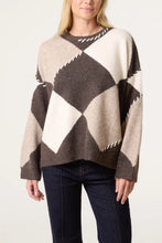Load image into Gallery viewer, STITCH ARGYLE STYLE JUMPER