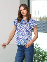 Load image into Gallery viewer, Rant &amp; Rave Shera Top Blue - Isabella Paige’s Boutique 