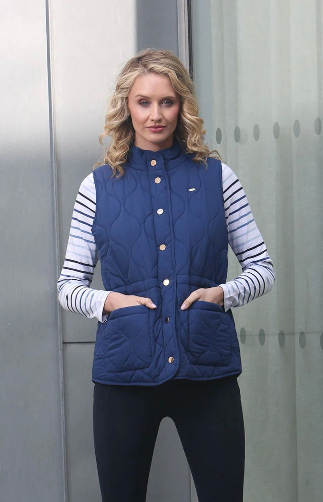 Relax & Renew Mandy Gilet Blue